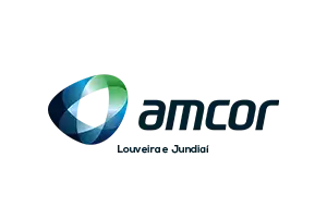 Logo da Amcor Louveira e Jundiaí- Dinâmica Montagens Industriais