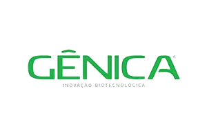 Logo da Gênica - Inovação Biotecnológica - Dinâmica Montagens Industriais